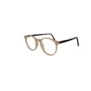 Full Frame Round Unisex Frame for Men and Women LZ 2570 - Pastel Pink & Cheetah Print